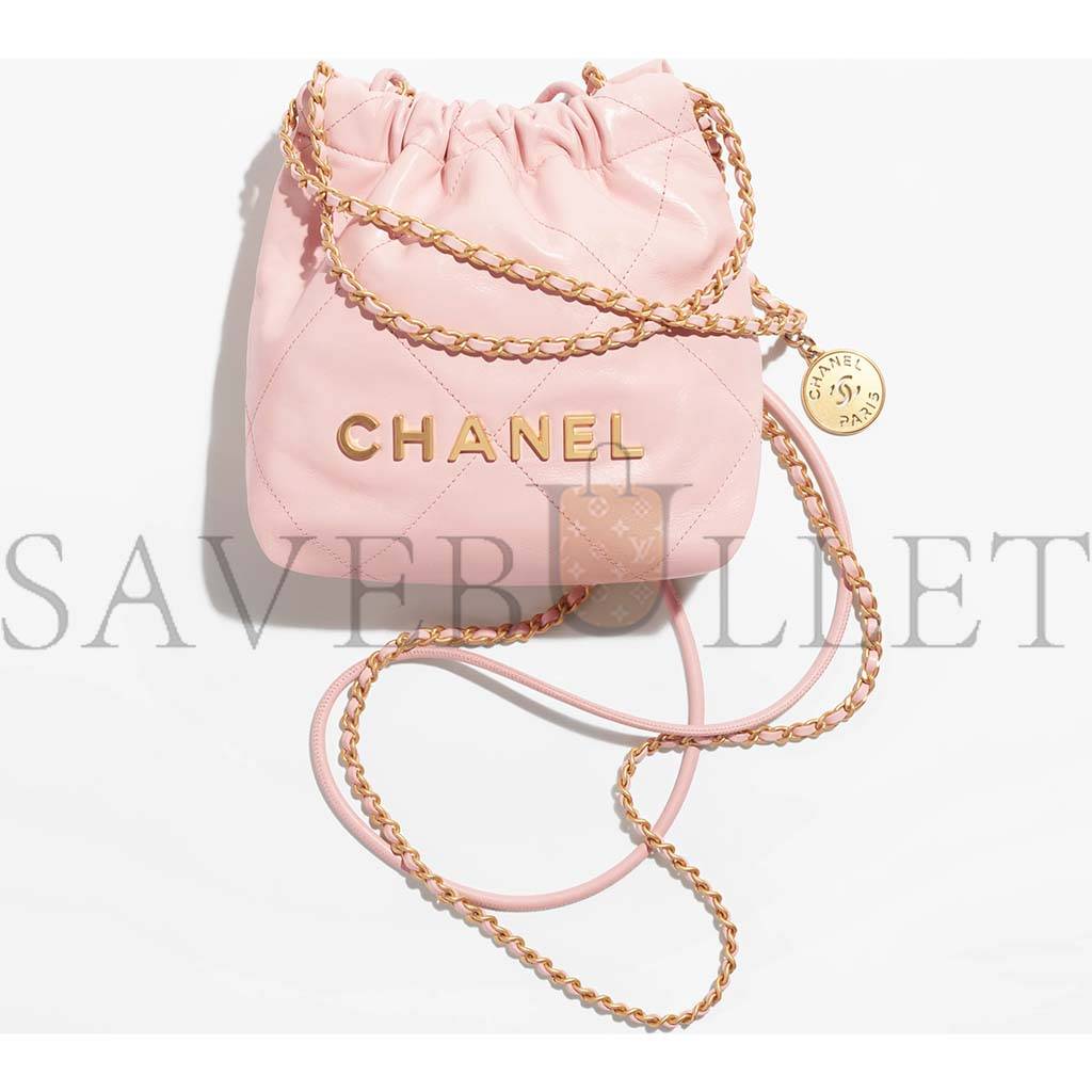 CHANEL 22 MINI HANDBAG AS3980 B08037 NN267 (20*19*6cm)